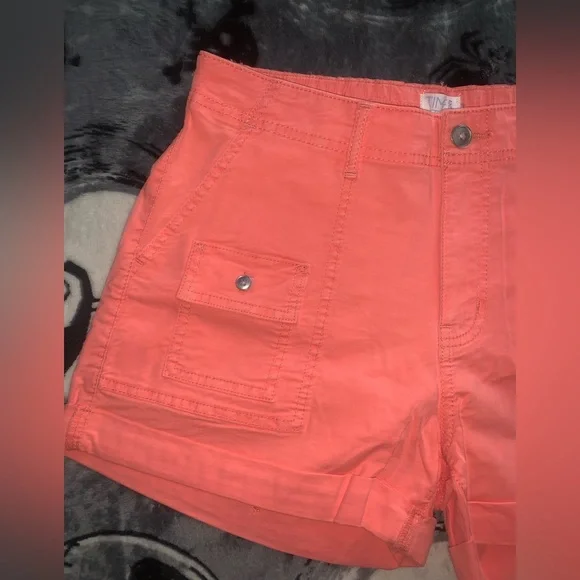 Womens Salmon Pink Shorts - Picture 2 of 4